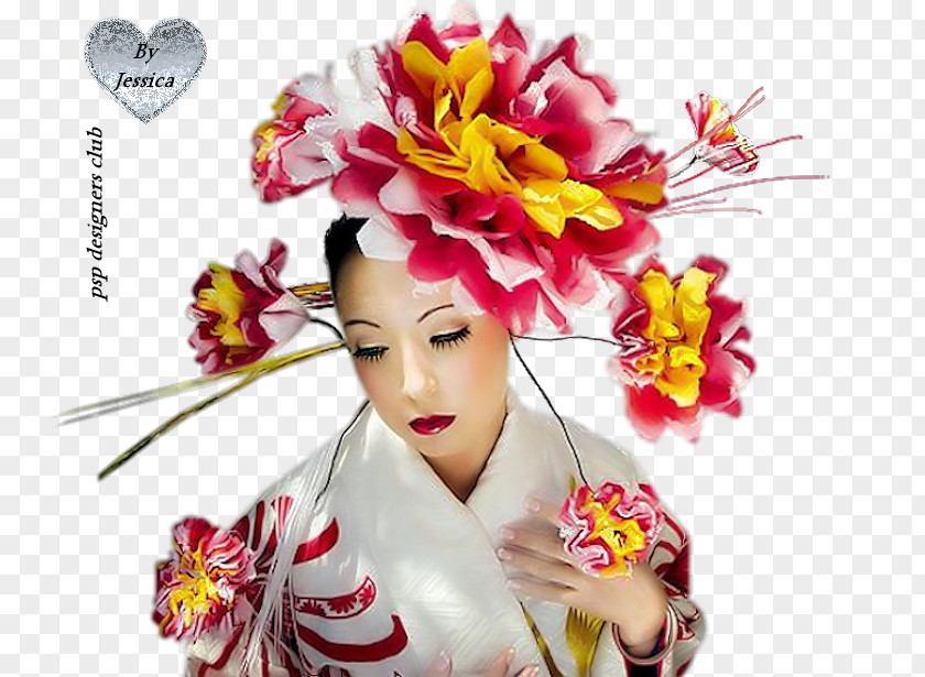 Tube PlayStation Portable Floral Design Woman PNG