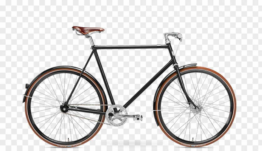 Cafe Racer Bike Design Fixed-gear Bicycle Single-speed Frames Wheels PNG