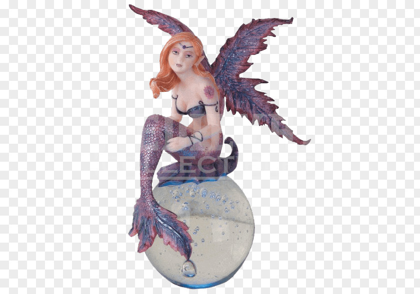 Fairy Crystal Ball Magic Figurine Legendary Creature Mermaid PNG