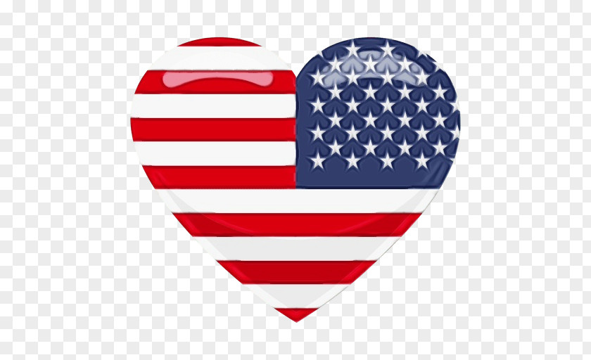 Flag Of The United States Heart PNG
