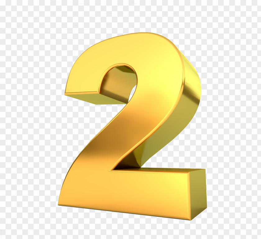 NUMBERS Numerical Digit Gold Three-dimensional Space PNG