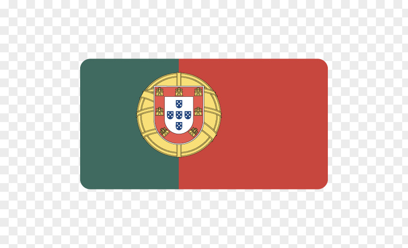 Portugal Flag Rectangle Label PNG