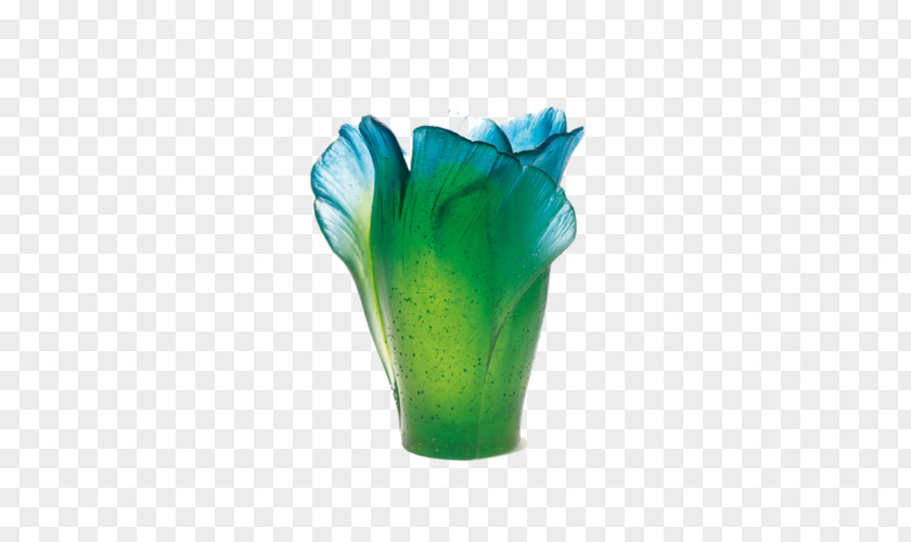 Vase Daum Ginkgo Biloba Lead Glass PNG