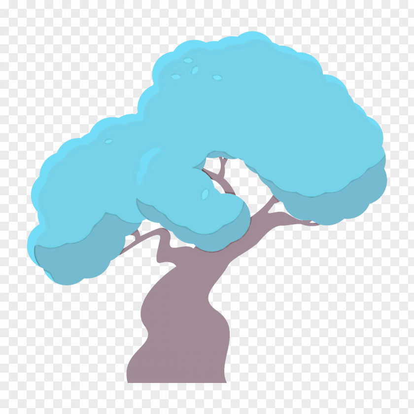 Animation Hand Turquoise Tree Cloud PNG