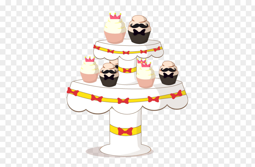 Cupcake Stand Cuisine Dessert Clip Art PNG