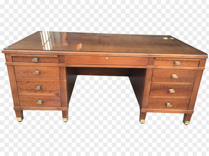 Design Desk Wood Stain Drawer PNG