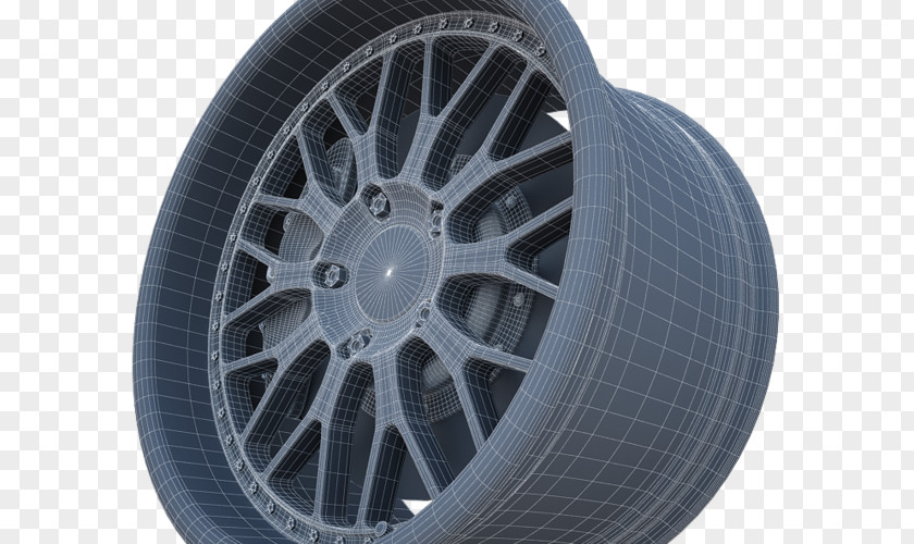 Low Poly Car Download Alloy Wheel Tire Spoke Rim Synthetic Rubber PNG