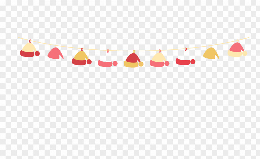 Vector Flag Pull Christmas Hat Tree PNG