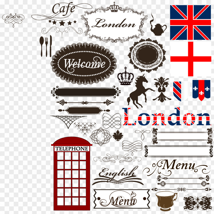 British Element Vector London Royalty-free Illustration PNG