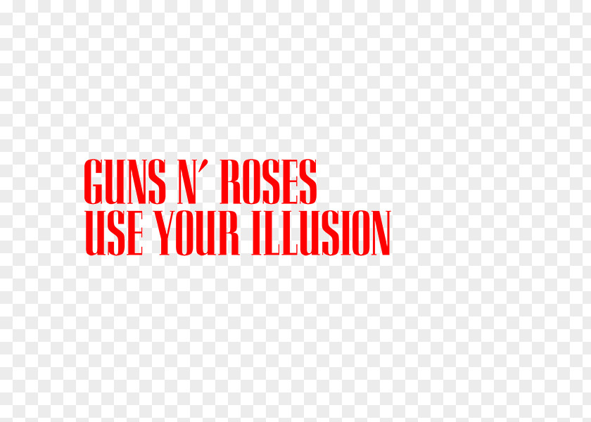 Guns N Roses Logo N' Use Your Illusion I Typography Font PNG