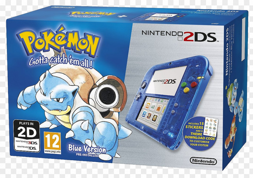 Nintendo Pokémon Red And Blue Yellow FireRed LeafGreen 2DS PNG