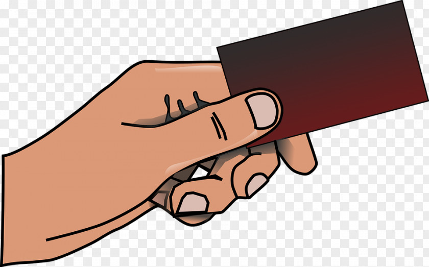 Thumb Gesture Business Card Background PNG