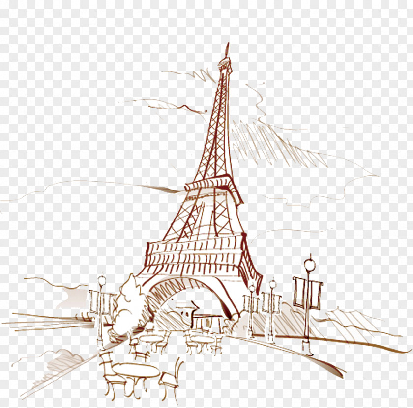 Eiffel Tower Pont Alexandre III Seine PNG