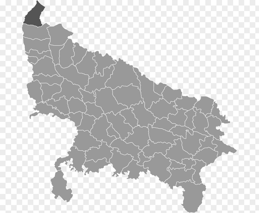 Map Uttar Pradesh Vector Graphics Blank Clip Art PNG