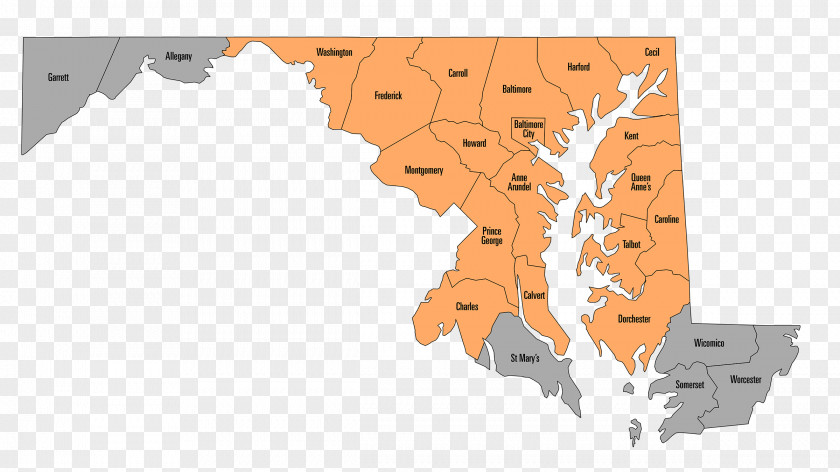 Power Wash Maryland Vector Map PNG