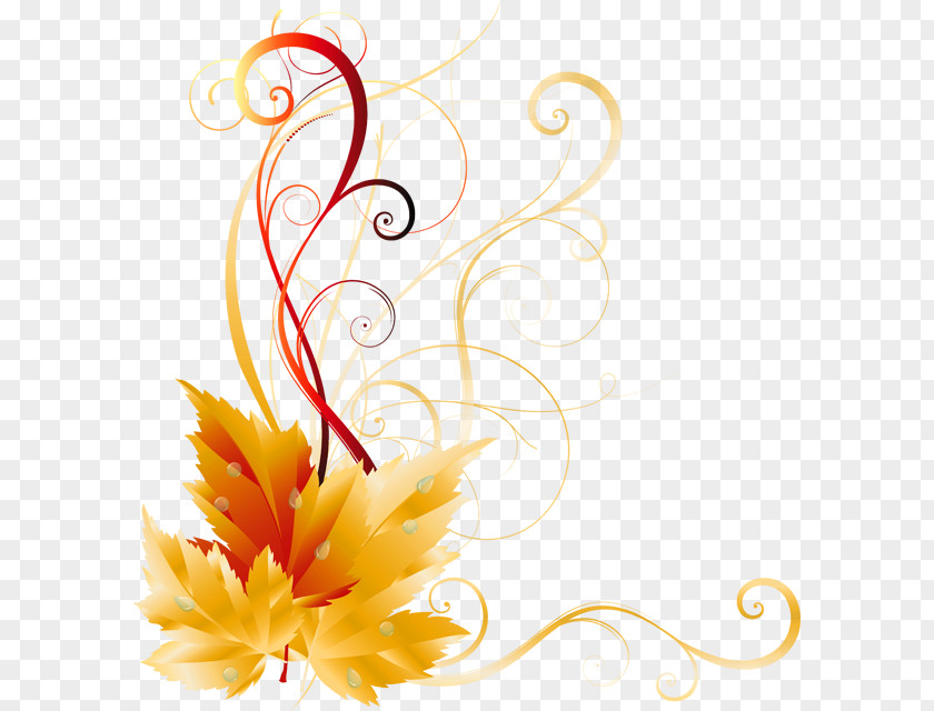 Autumn Border Clip Art PNG