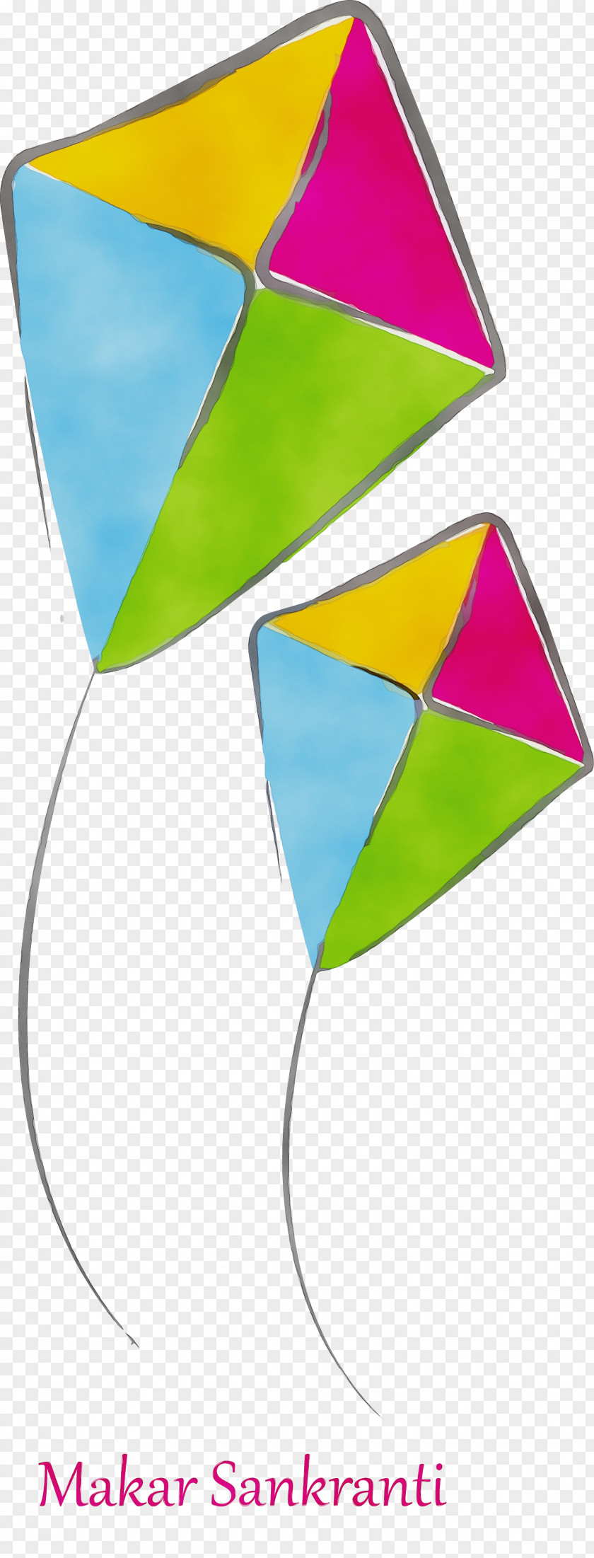 Leaf Line Triangle Paper Wheel PNG