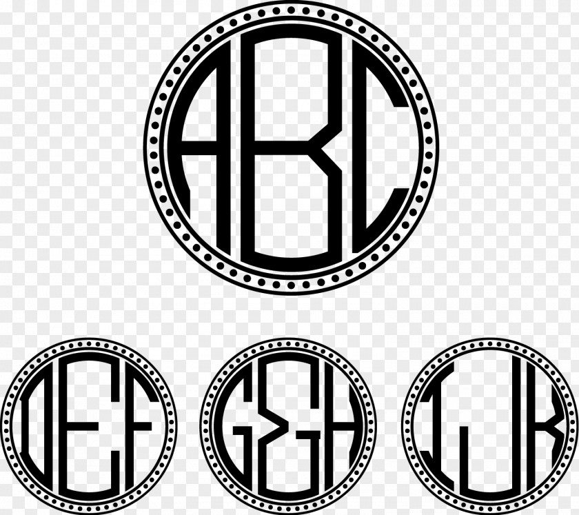 Monogram Decal Clip Art PNG