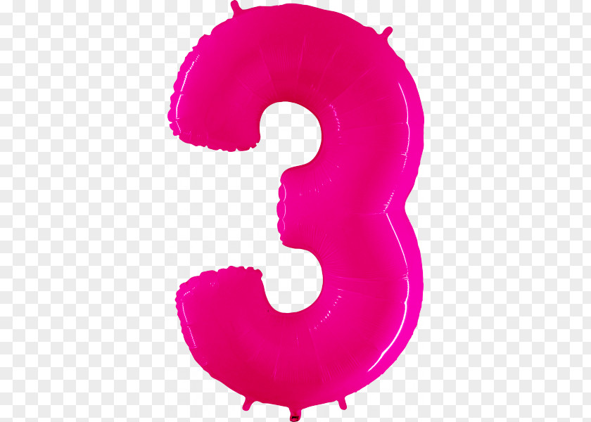 Balloon Pink Toy Number Red PNG