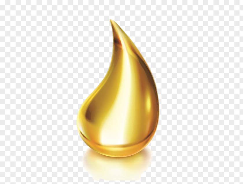 Golden Oil Drop Olive PNG