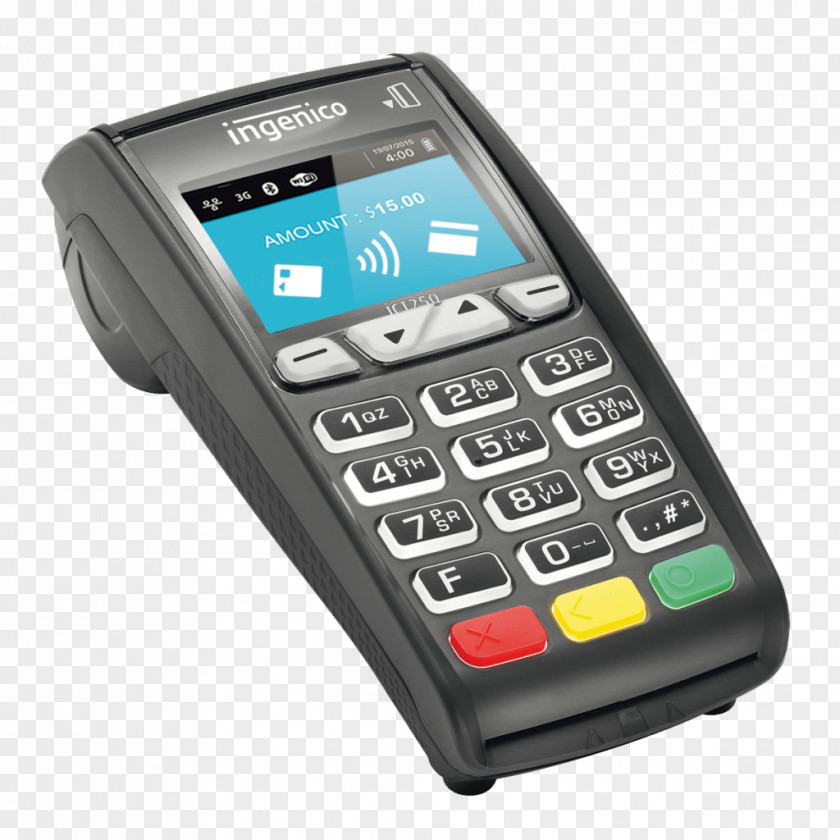 ICT EMV Payment Terminal Contactless Point Of Sale Ingenico PNG