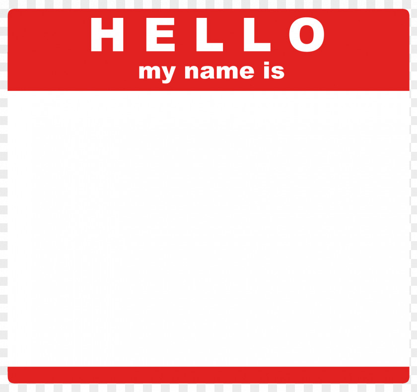 Name Tag Paper Sticker Label Clip Art PNG