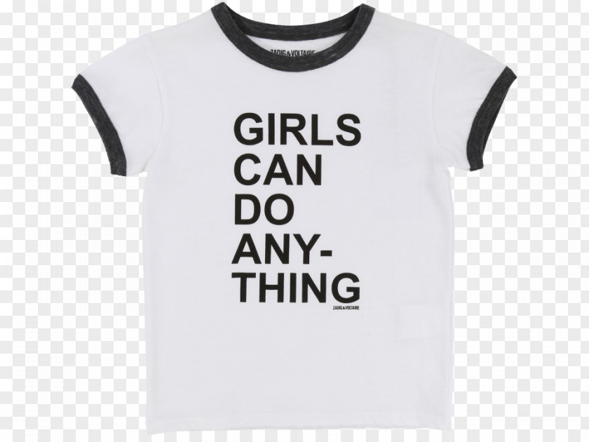 Tshirt T-shirt Clothing Sleeve Zadig & Voltaire Girls Can Do Anything PNG