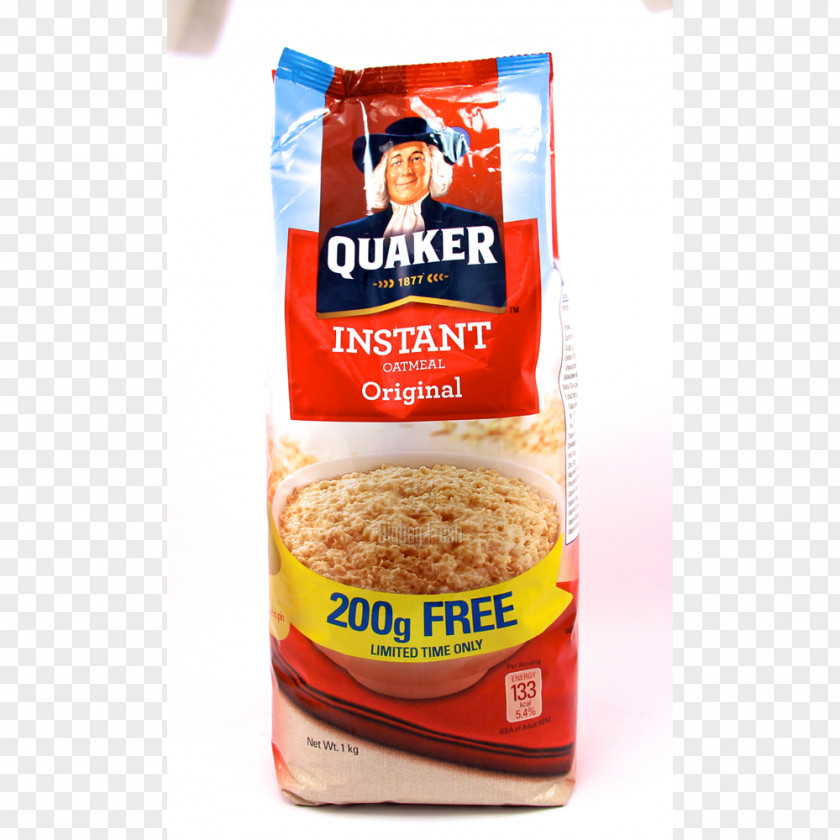 Oat Quaker Instant Oatmeal Breakfast Cereal Cream Vegetarian Cuisine PNG