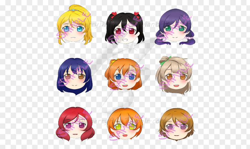 School Days Yandere Sticker Aqours Love Live! Sunshine!! Emoticon Clip Art PNG