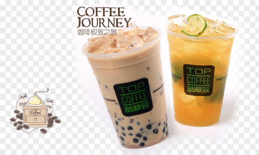 Tea Bubble Milk Iced Coffee Smoothie PNG