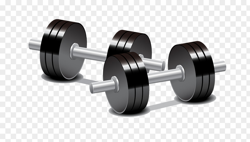Cartoon Dumbbell Weight Training Olympic Weightlifting Barbell PNG
