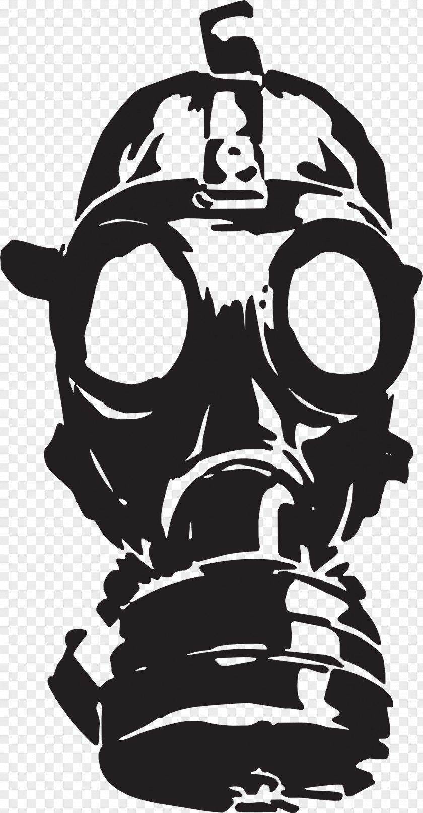 Gas Mask Wall Decal Bumper Sticker PNG