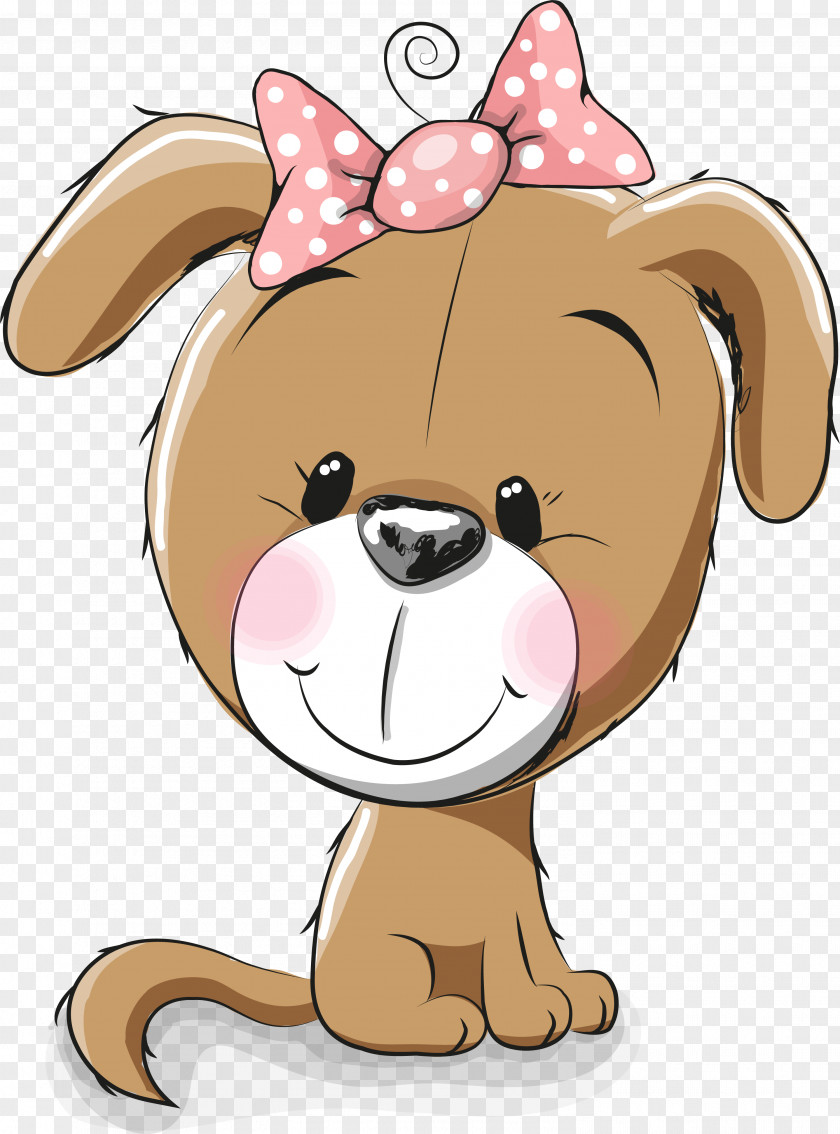 Brown Cartoon Puppy Dog Illustration PNG