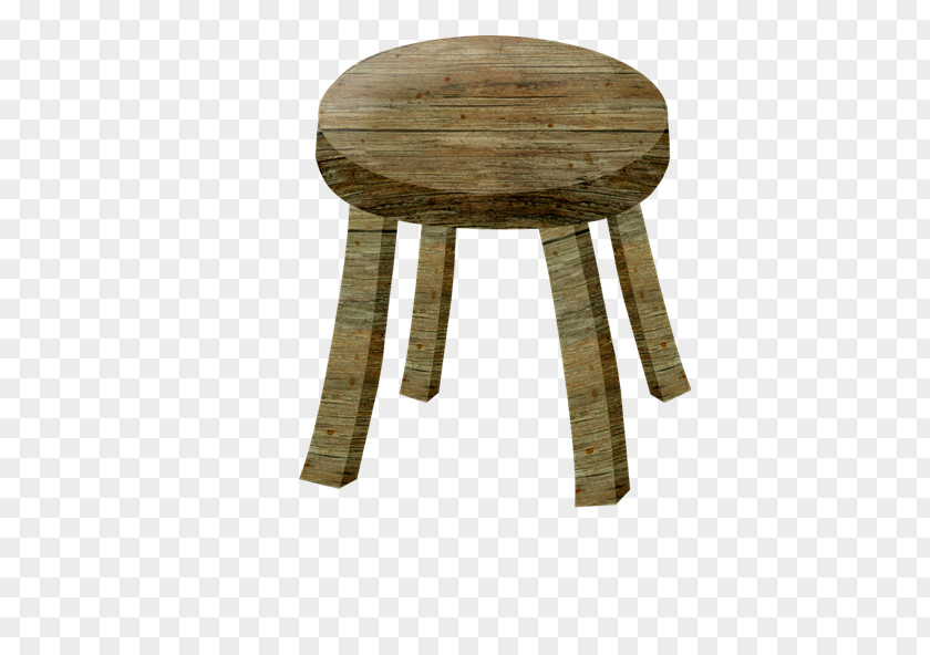 Wood Stool Chair PNG