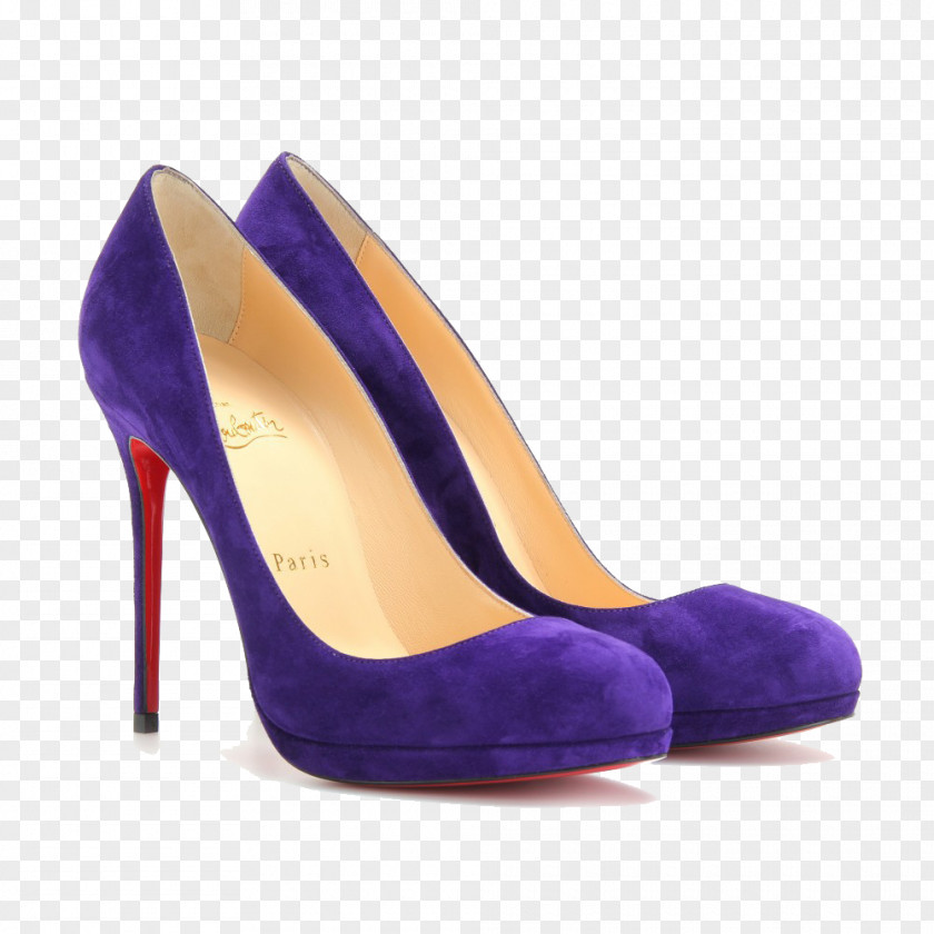 A Pair Of Blue Scrubs Heels Court Shoe High-heeled Footwear Suede PNG