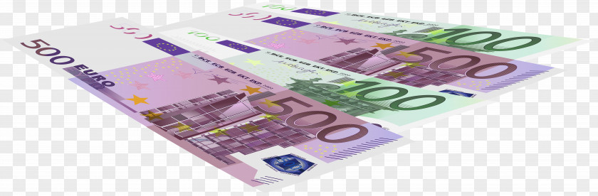 Euro Banknotes Clip Art Image 500 Note European Central Bank PNG