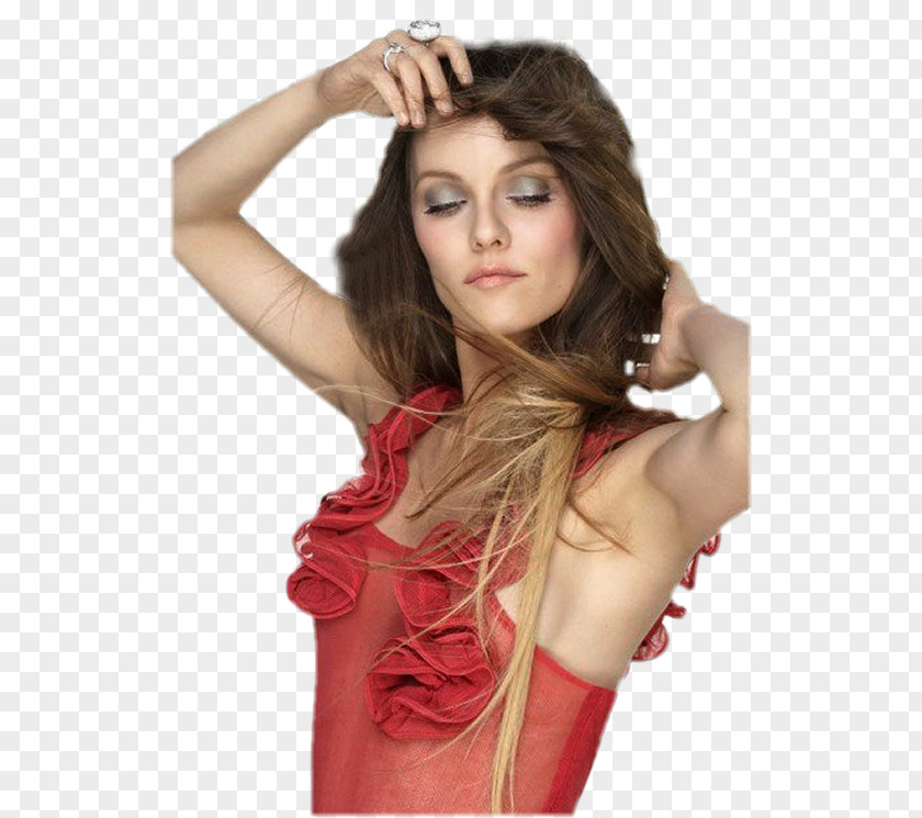 Model Vanessa Paradis Fashion Photo Shoot Hair Coloring PNG