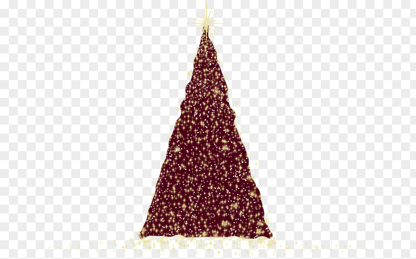 Vector Triangle Christmas Tree Ornament Maroon Pattern PNG