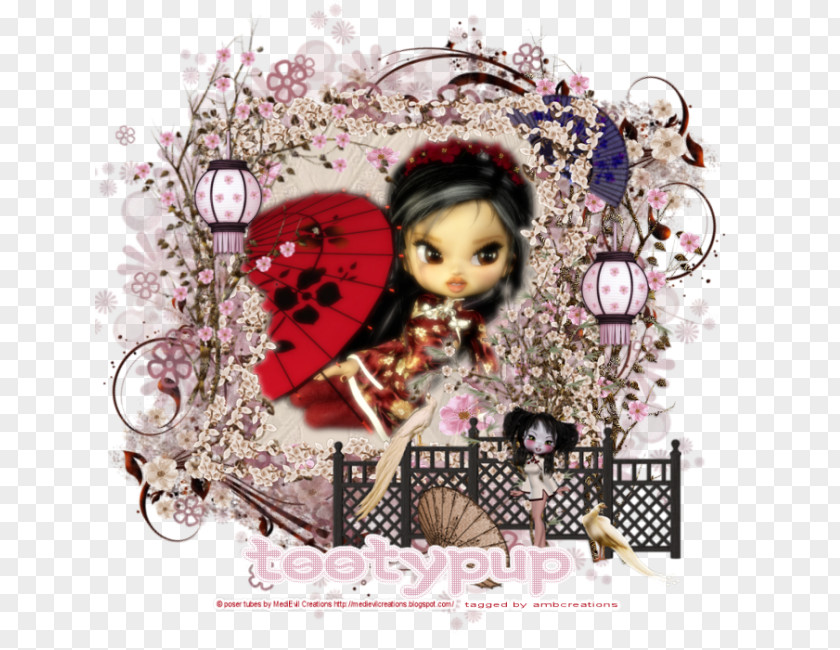 Design Pink M Doll PNG