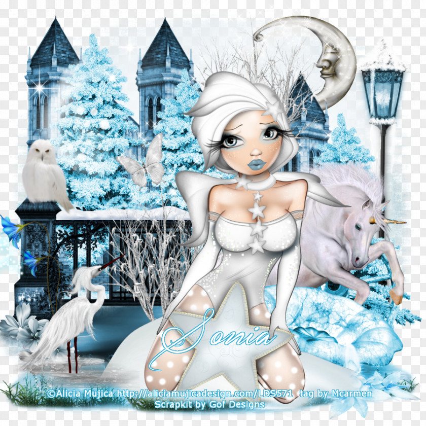 Fairy Cartoon Christmas Desktop Wallpaper PNG