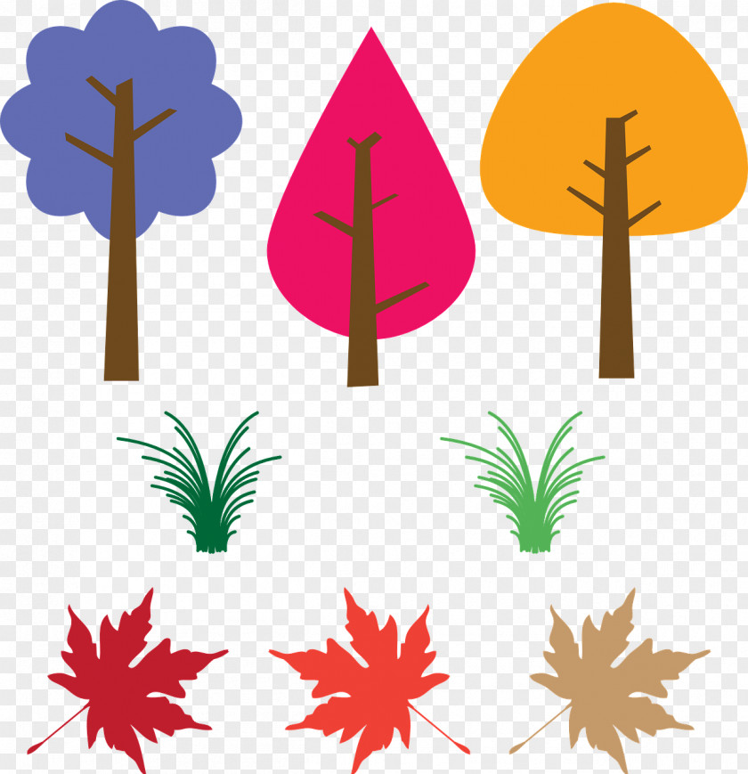 Graphic Elements Autumn Leaf Clip Art PNG