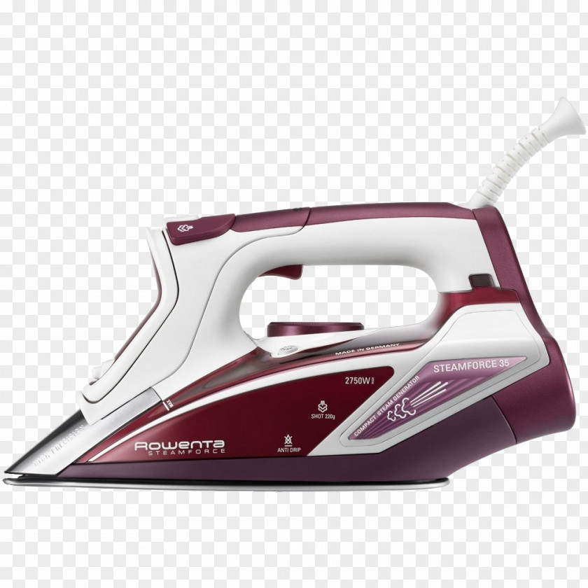 Rowenta Mosquito Steamforce DW9240 Clothes Iron DW9280 Steam Force 1800-Watt Professional Digital LED Display With Stainless Ironing PNG