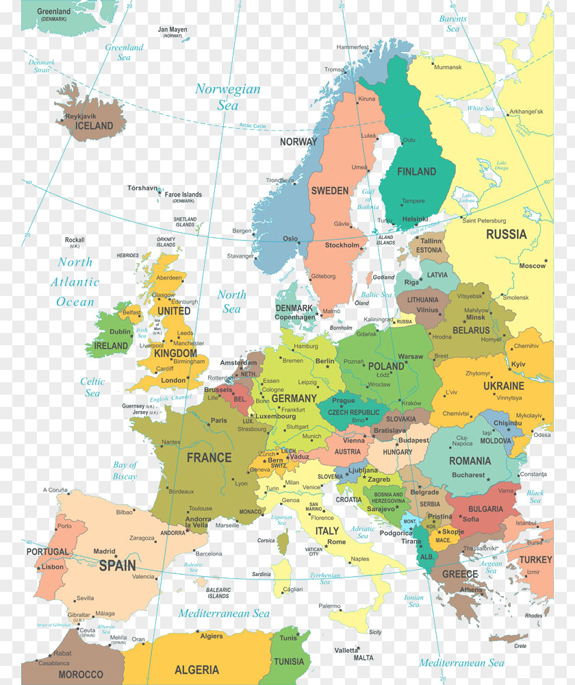 Corner Of The World Map Europe Mapa Polityczna Geography PNG