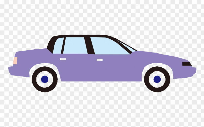 Simple Hand-painted Cartoon Car PNG