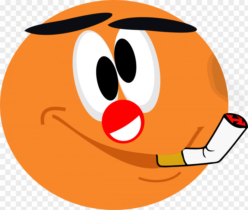 Cheek Emoticon Orange PNG