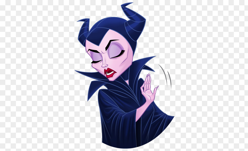 Maleficent Stamp VK Sticker Telegram Clip Art PNG