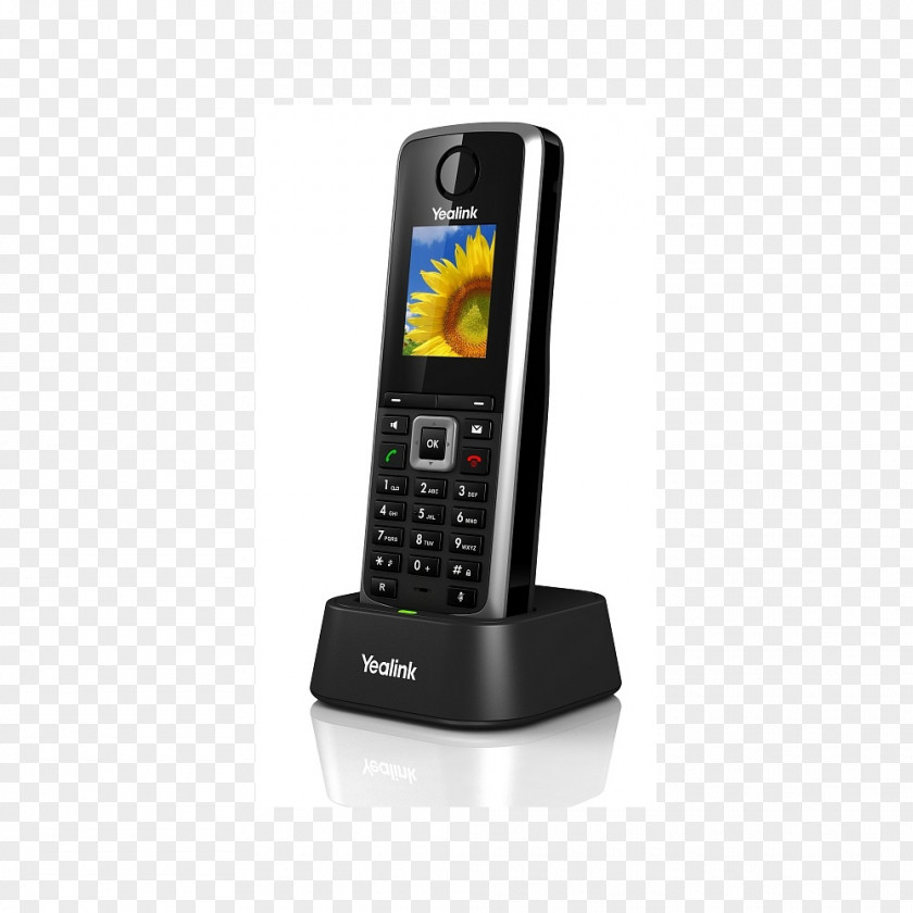 P Digital Enhanced Cordless Telecommunications VoIP Phone Telephone Handset PNG