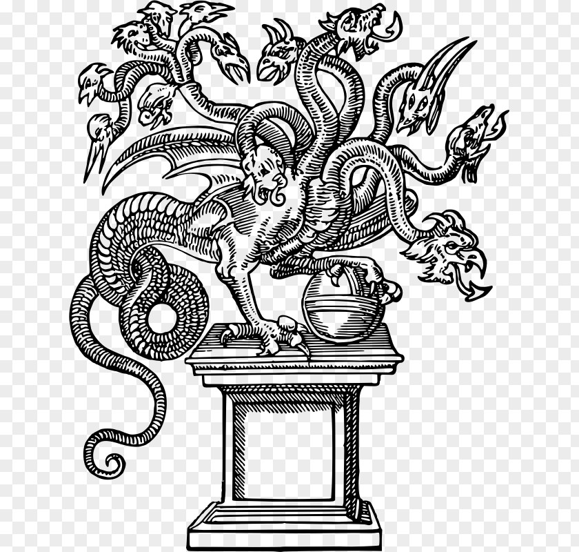Dragon Hercules And The Lernaean Hydra Clip Art PNG