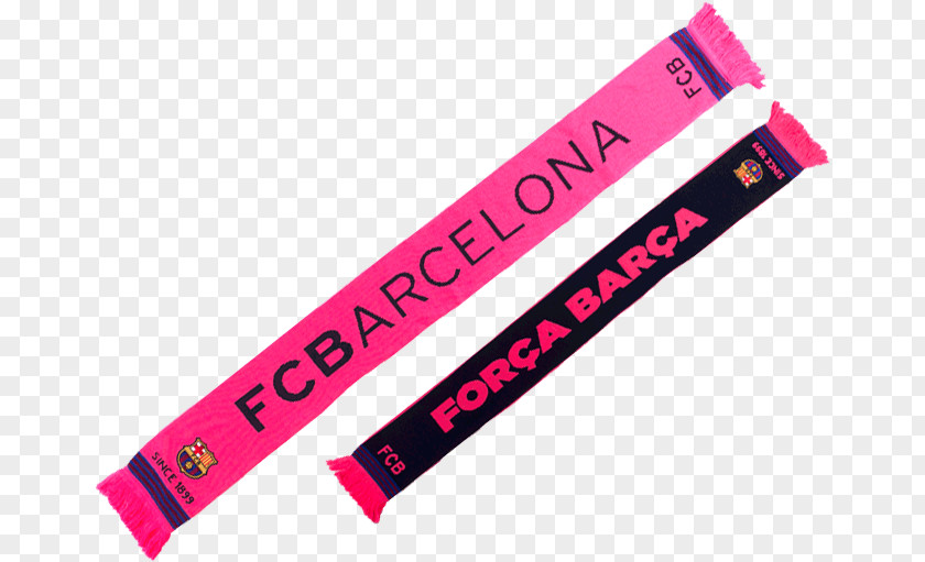 Fc Barcelona FC Product Scarf Pink M Font PNG
