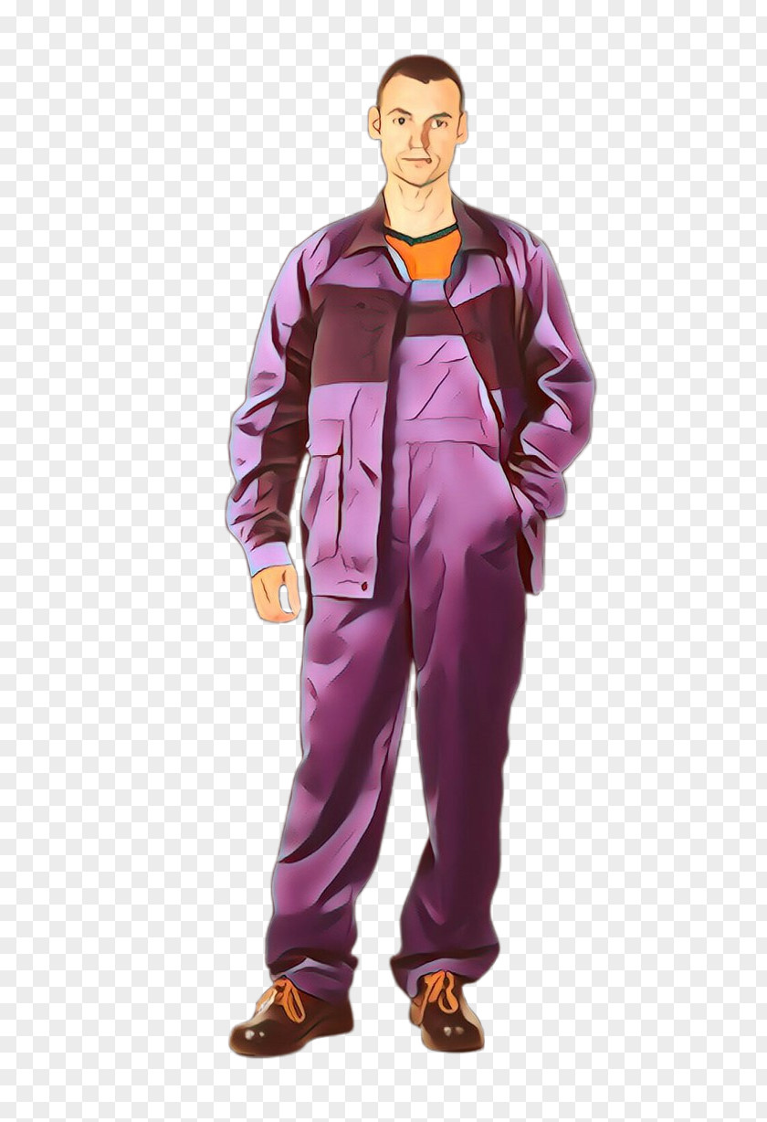 Rain Suit Magenta Clothing Purple Outerwear Workwear Pants PNG